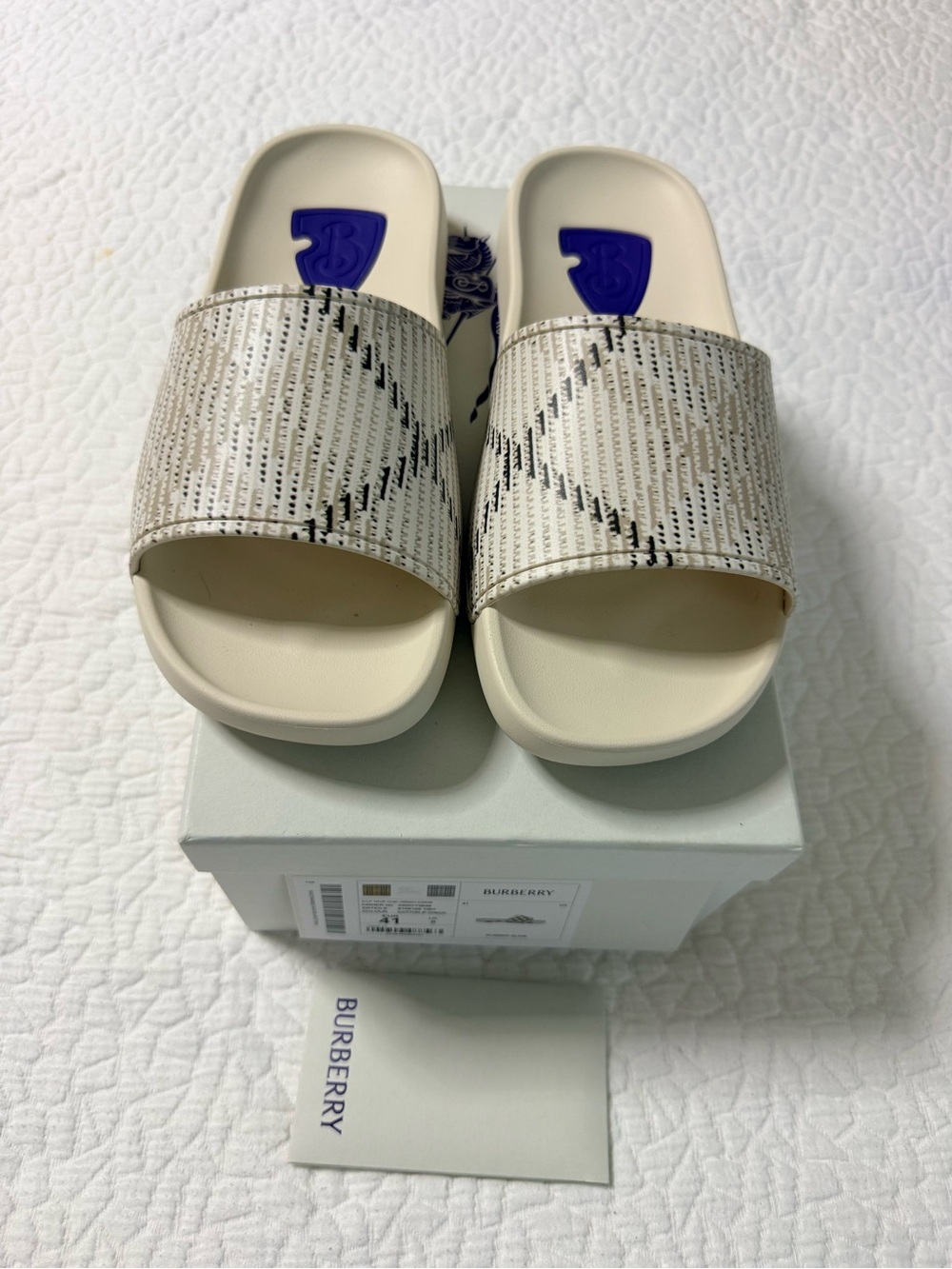 Burberry Dive Rubber Slide Sandal EUR 41 US 11